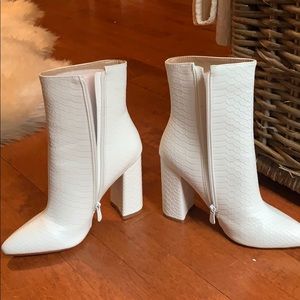 White booties
